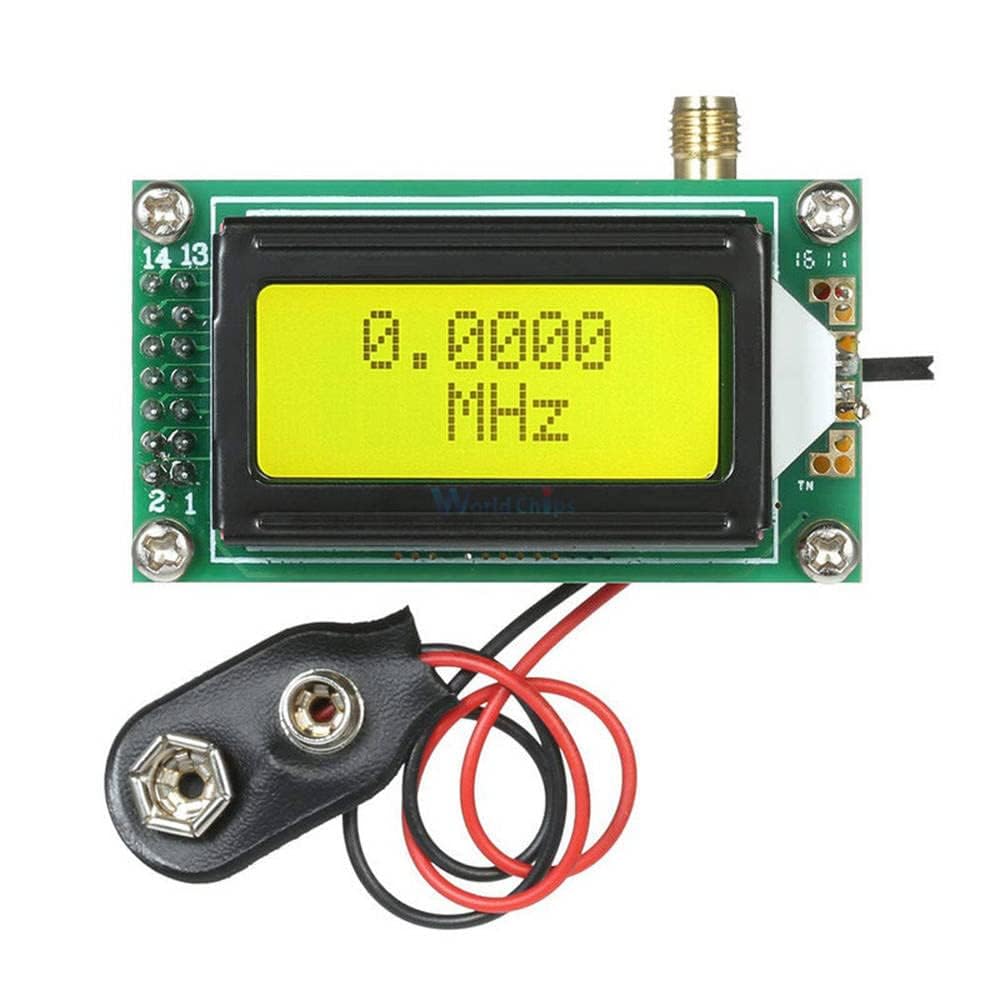 High Accuracy Frequency Counter RF Meter 1~500 MHz Tester Module for Ham Radio 0802 LCD Display with Backlight 9V