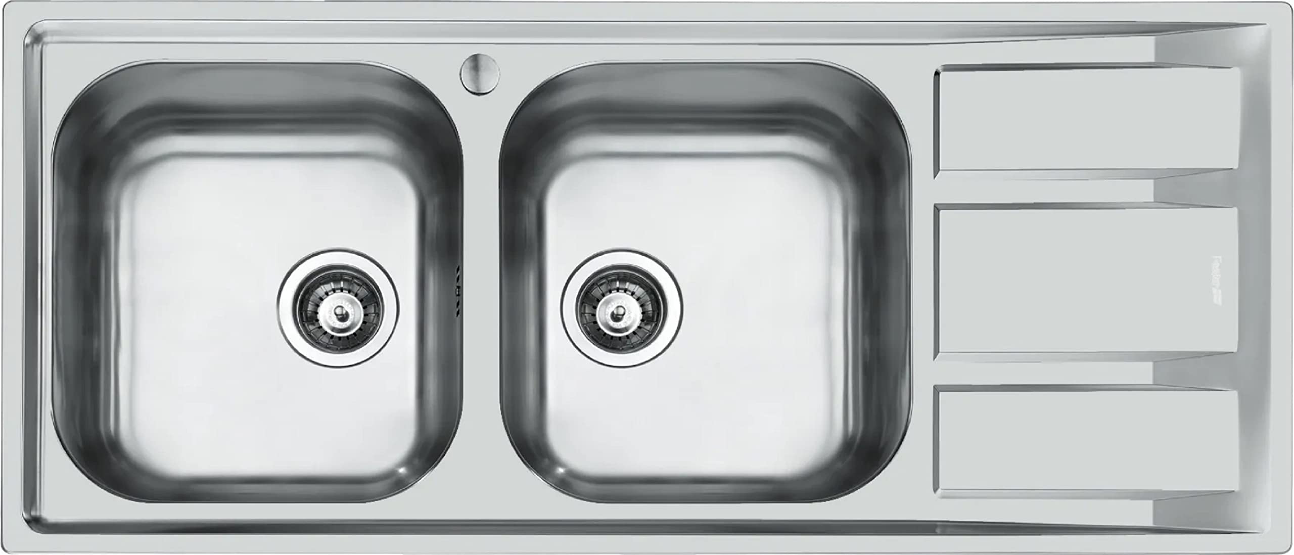 Lavello da cucina 2 vasche 116 cm inox - FM Marine