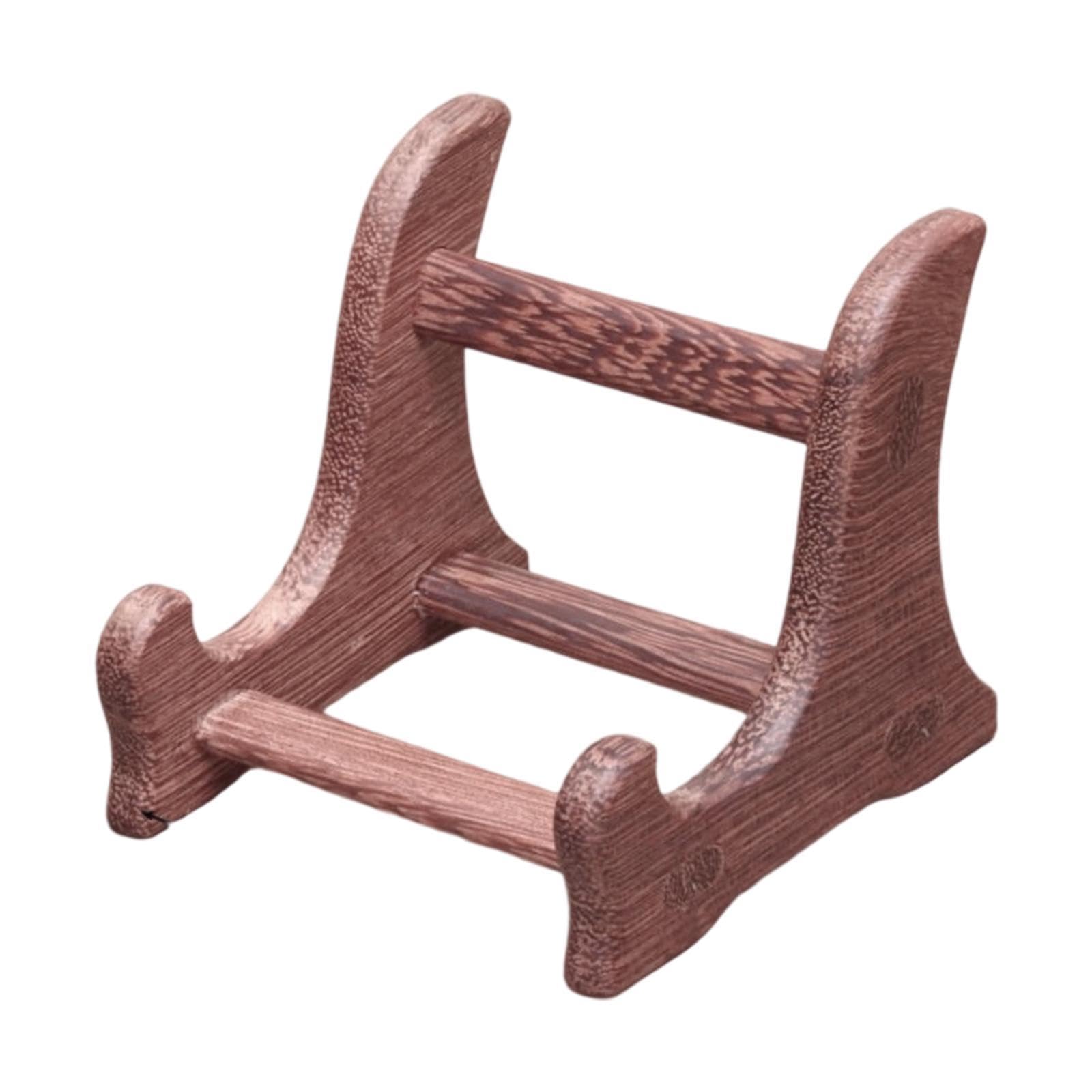 Plate Stand for Display, Stone Holder Inkstone Holder Practical Multipurpose Sturdy Decorative for Picture Frame Stone, S