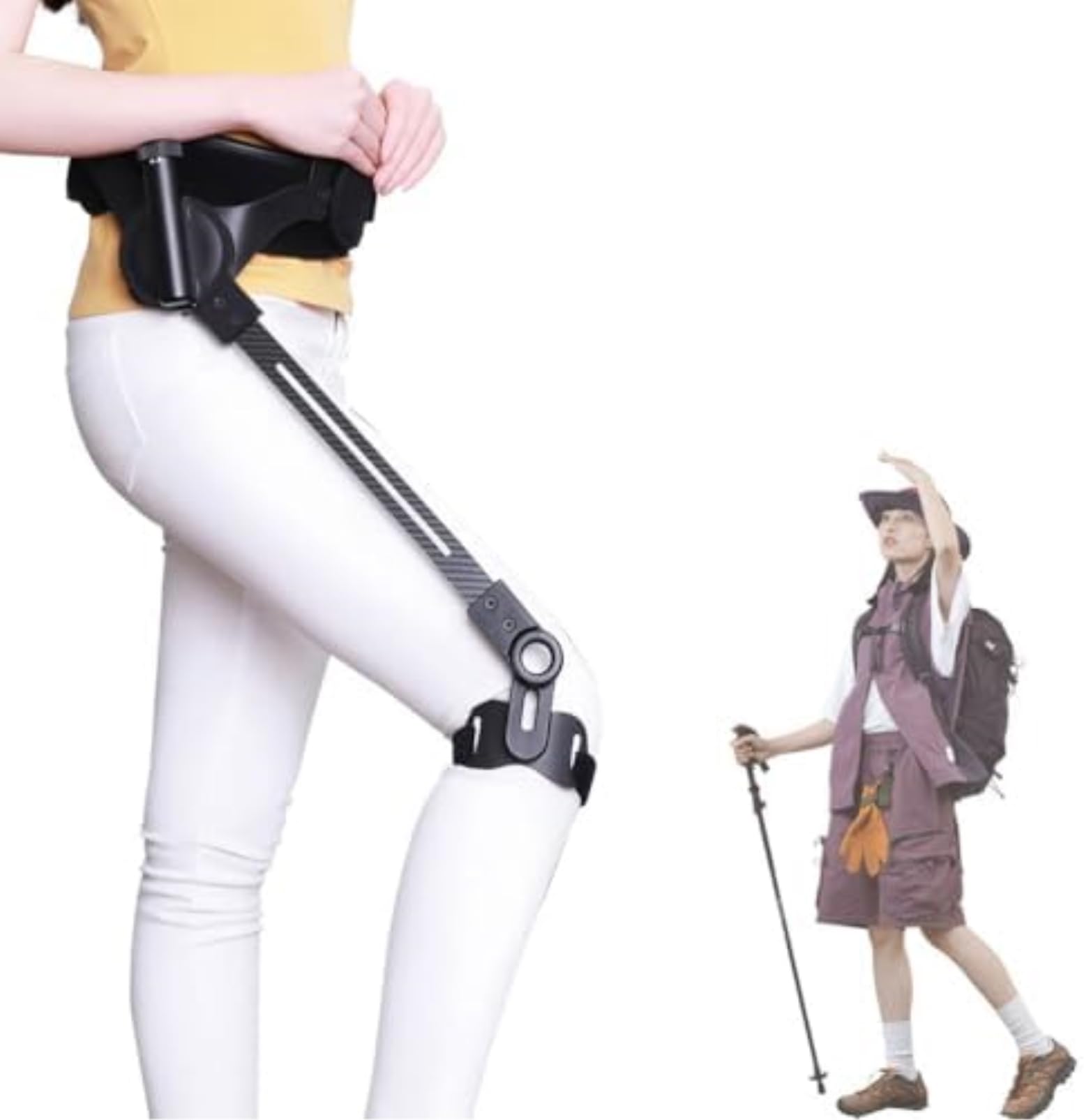 Esoscheletro indossabile per una maggiore mobilità, dispositivo di supporto regolabile per sollevamento gambe per camminare e arrampicarsi, ideale per anziani e riabilitazione