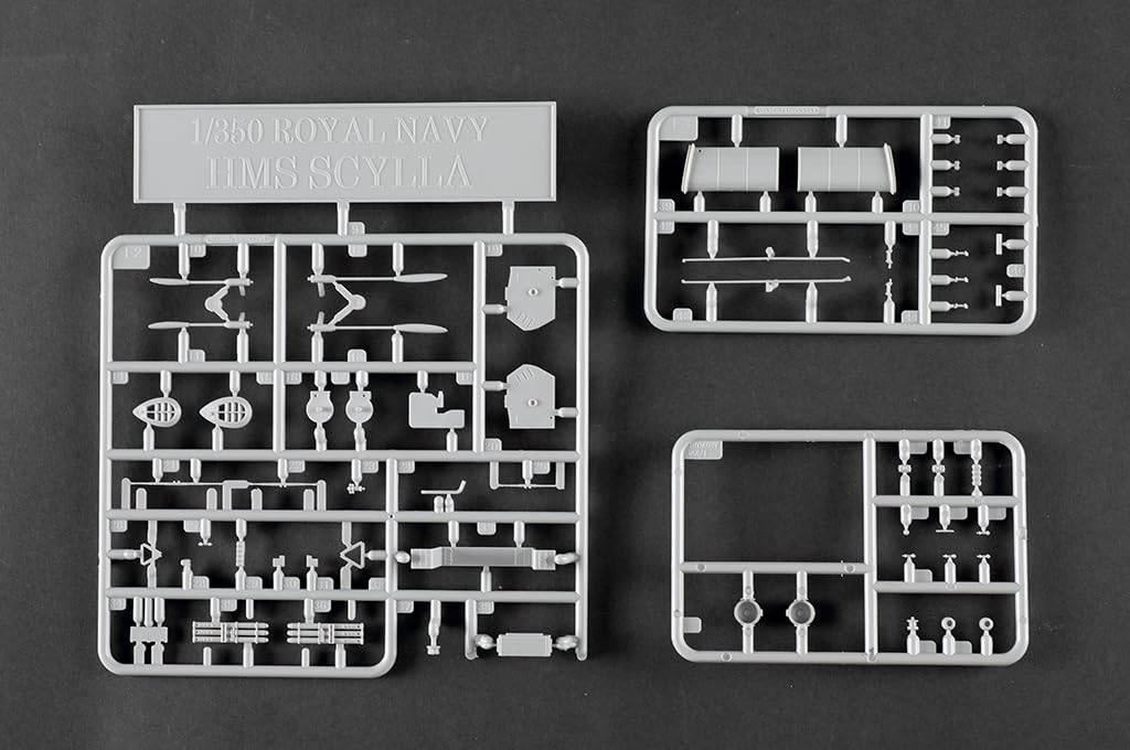 Generico 05368 HMS Scylla, Plastic Model Warship, Kit di Modellismo in Plastica, Scala 1/350
