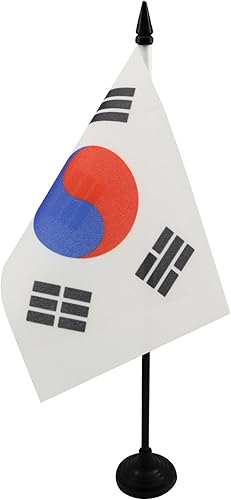 Miniatura 173 de Bandera de la bandera del Líbano de AZ, 3.9 x 5.9 in, bandera de escritorio libanesa, 5.9 x 3.9 in, barra y base de plástico negro