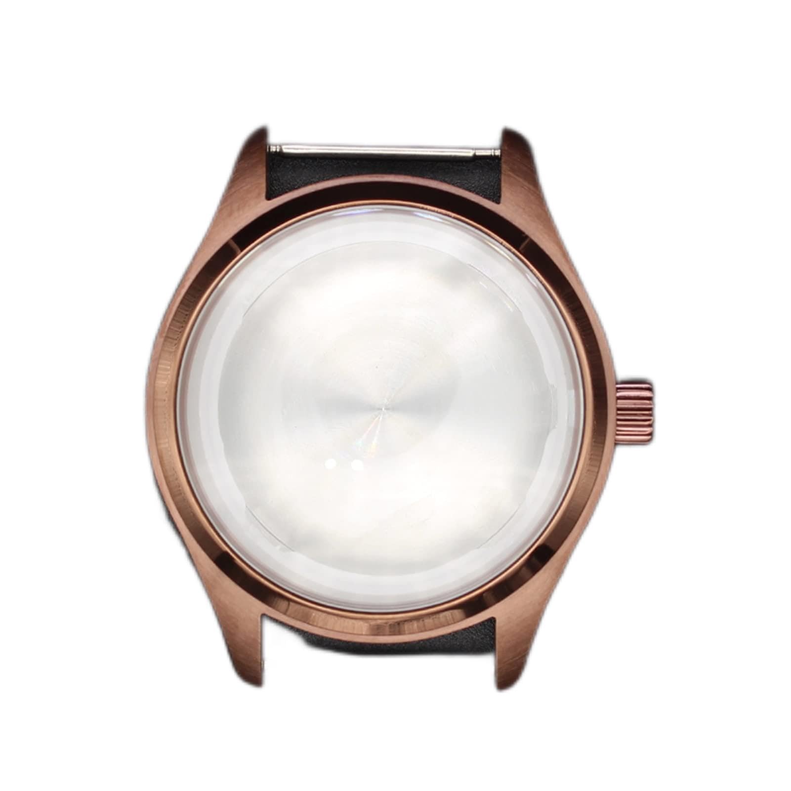 Cassa per Orologio da Uomo da 40 mm, Compatibile con movimenti Seiko NH35 e NH36, Acciaio Inossidabile Spazzolato e lucidato, Resistente all'Acqua Fino a 100 Metri, Cinturino Incluso.