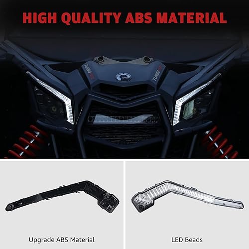 Miniatura 4 de HAKA TOUGH Luces LED delanteras X3, luces direccionales con luz blanca y amarilla para Can Am Maverick X3 XDS XRS Max Turbo RMaverick Trail Sport