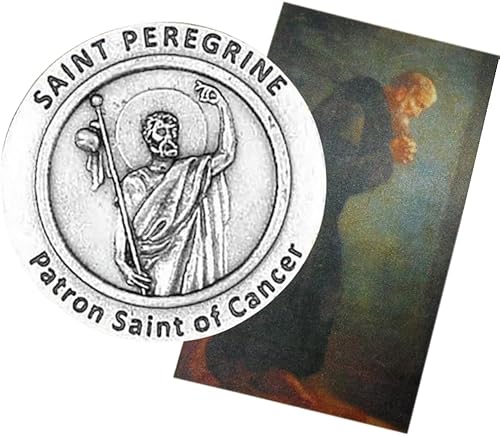 Miniatura 3 de Westmon Works St Peregrine - Juego de santo curativo contra el cáncer con ficha de oración y tarjeta sagrada