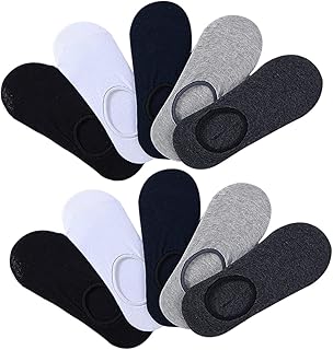 GALPADA 10 Pares De Meias Masculinas Invisíveis Meias De Corte Baixo Meias De Algodão Invisíveis Conjunto De Meias Invisíveis Forro Invisíveis Meias De Meias Respiráveis Meias