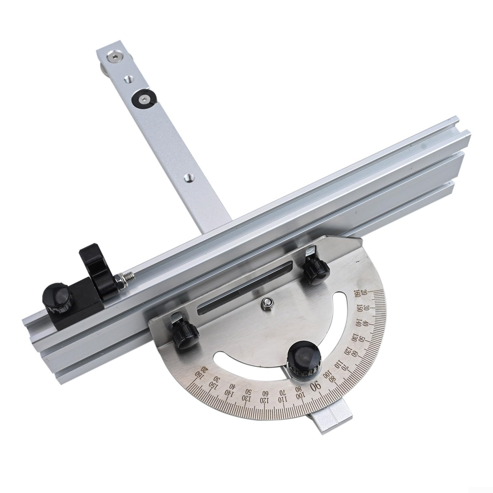 Holzbearbeitung Tischsäge, Einstellbares Winkellineal Gehrungslehre Set, mit Spurstop-Rückseite, Aluminiumoxid-Schienen, Führung für verschiedene Schnittwinkel (B)
