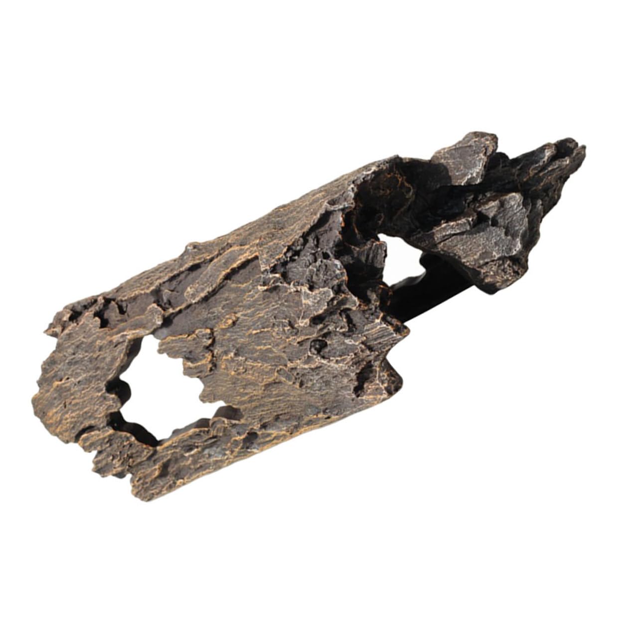 Mipcase Decorazione Acquario Resina Ceppo Artificiale per Paesaggi Acquatici Stump Creativo per Pesci e Gamberetti Accessorio per Serbatoi di Pesci Naturale e Facile Manutenzione