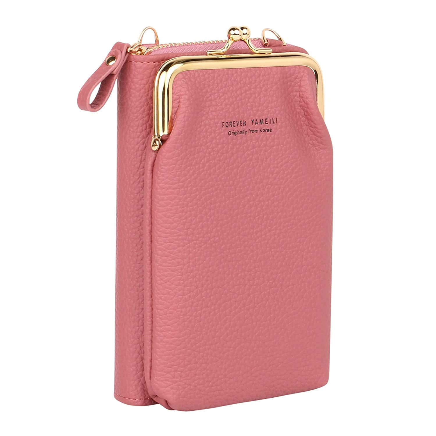 zinley Phone Shoulder Bags Card Holder Wallet Purse Crossbody Purses Lightweight PU Leather Phone Wallet with Adjustable Strap & Card Slots-picture-4