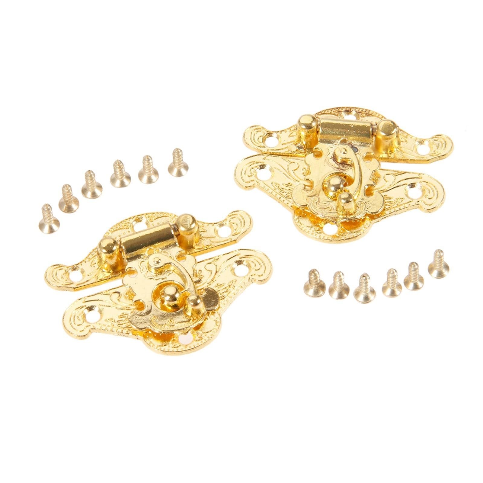 Shundeed One Color 2Pcs Wooden Box Lock Buckle, Furniture Hardware Jewelry Box Suitcase Hinge 38 * 49 Mm.