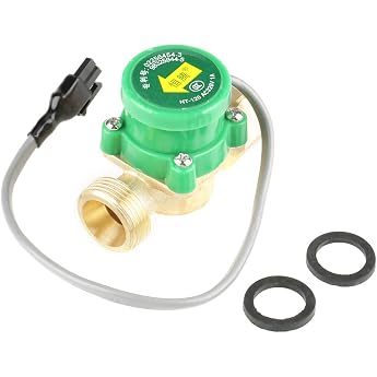 1 x HT-120 Flow Switch AC220V 1A G3 / 4-3/4 Inch Thread Water Pump Flow Sensor Switch for Shower Instantaneous Water Heater