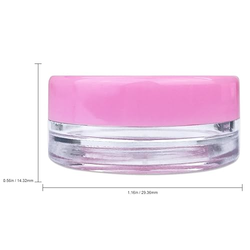 Miniatura 2 de Beauticom - Tarros redondos de 0.11 oz, 0.1 fl oz, con tapa de rosca para exfoliantes, aceites, tóner, ungüentos, cremas, lociones, muestras de