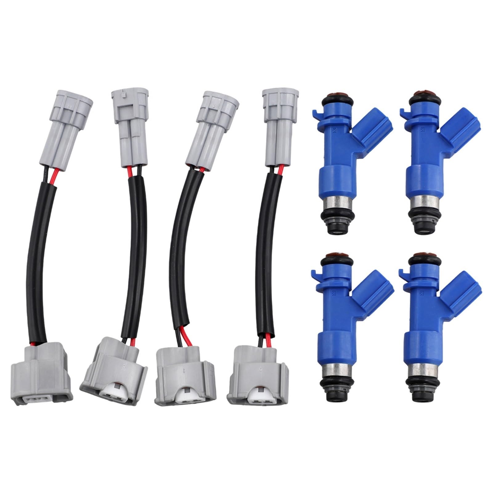 Fuel Injector Nozzle Fit for Acura RDX RSX TSX Integra Civic 4PCS 16450-RWC-A01 Fuel Injector Nozzle 410cc Fuel Injector