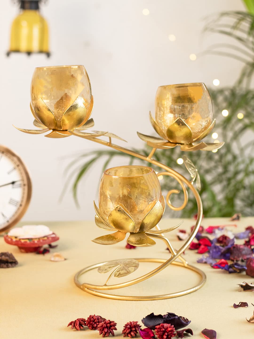 See full amazon price history chart for MARKET 99 Market99 3 Lotus T- Lite Holder Stand tealight Holder, Diwali Gift, Diwali Decor, T- Lite Holder Stand for Home Decoration Festive Diwali, Wedding Gifting, Christmas (Iron) (Gold) MARKET 99 Market99 3 Lotus T- Lite Holder Stand tealight Holder, Diwali Gift, Diwali Decor, T- Lite Holder Stand for Home Decoration Festive Diwali, Wedding Gifting, Christmas (Iron) (Gold) (B0BDFQTY2C) Amazon Price History, Amazon Price Tracker