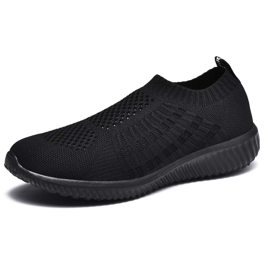 TIOSEBON Women's Athletic Walking Shoes Slip On Casual Mesh-Comfortable Tennis Workout Sneakers