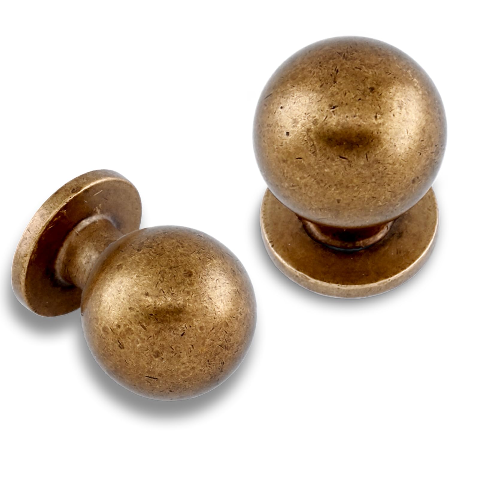 Paquete de 10 pomos de latón antiguo para gabinetes de cocina, cajones y gabinetes, herrajes para gabinetes, pomos de zinc para cajones de aparadores