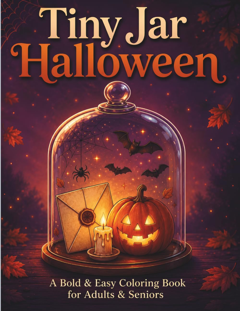Tiny Jar Halloween: A Bold & Easy Coloring Book for Adults & Seniors