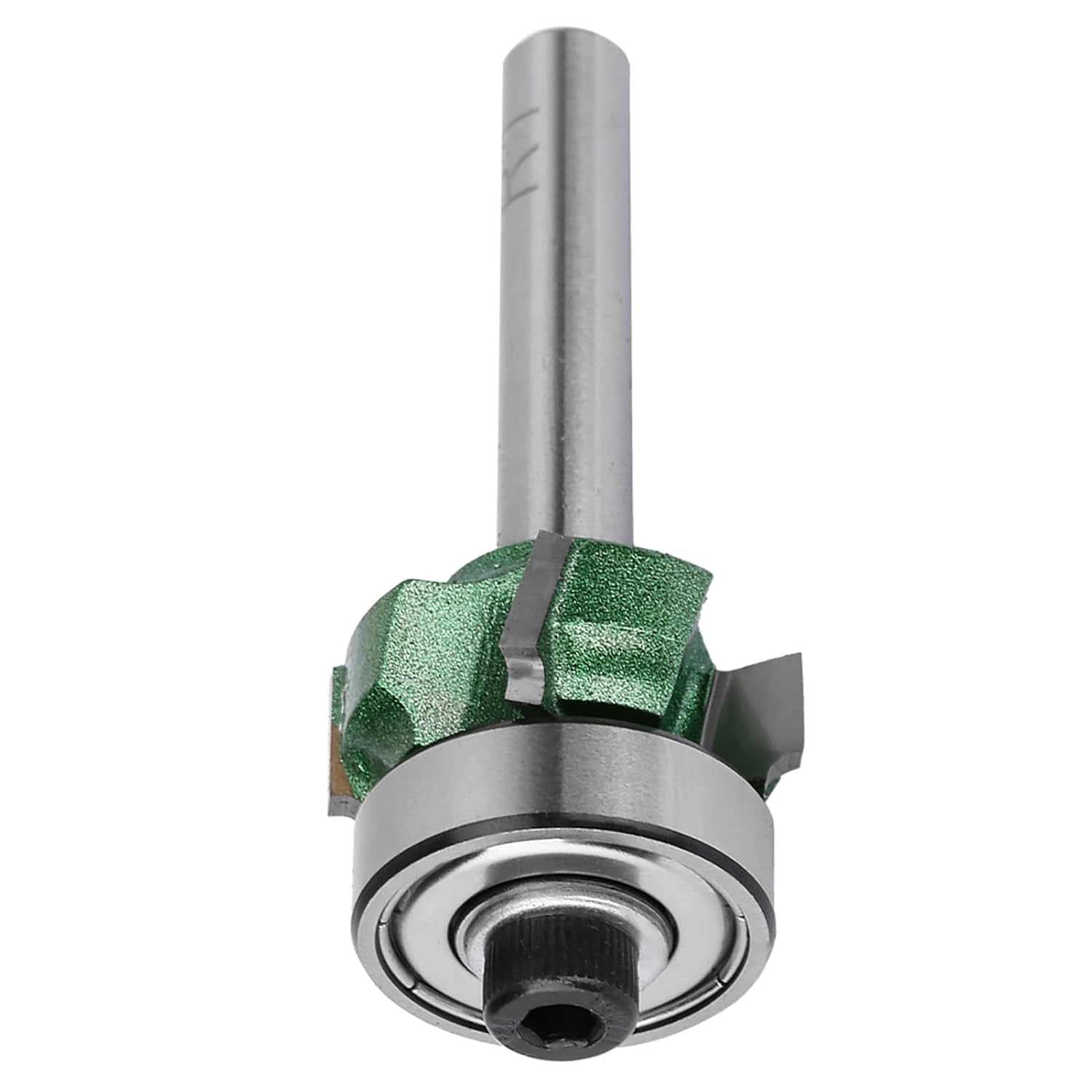 Mumusuki Trimmer Bit Manual Trimming Trimming Bit Steel Material Sturdy and Laborsaving Woodworking Tool Home Industry for Carpenter Office (1/4 * R1), Mumusukizih6mxr8sa-01