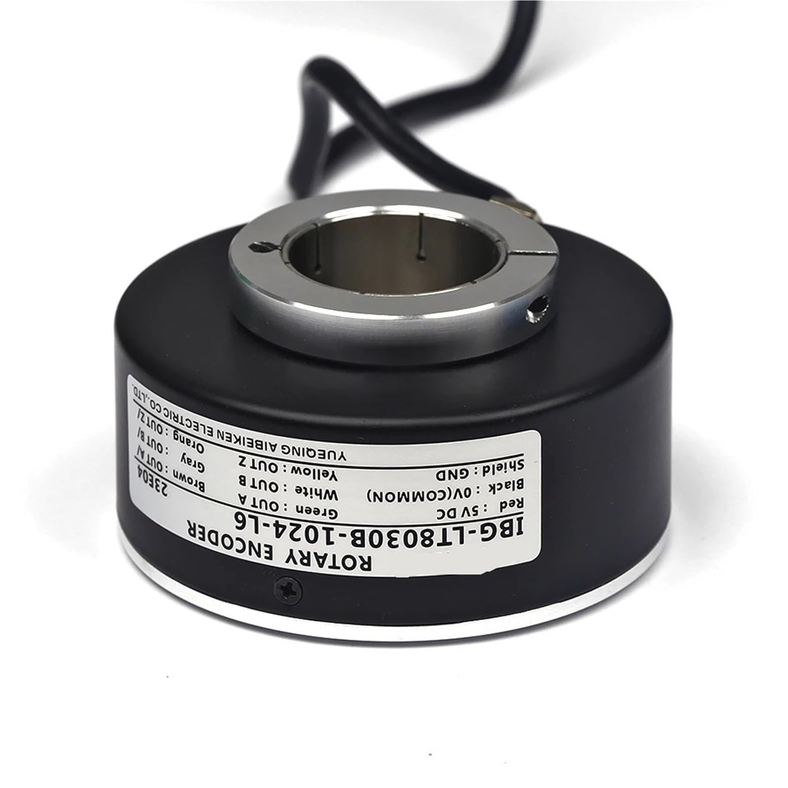 Przemysłowy koder obrotowy 100MMOD z koderem przyrostowym z wałkiem przelotowym 30/45 MM 100 ~ 5000PPR (1000 Ppr,30MM Shaft-Complementary Output)