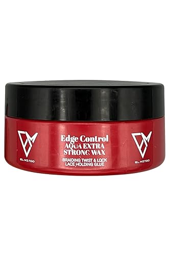 o Edge Control Aqua Man - Cera de sujeción firme para un aseo perfecto, bálsamo natural con acabado mate que soporta todo el día 5 oz (5.1 fl oz)