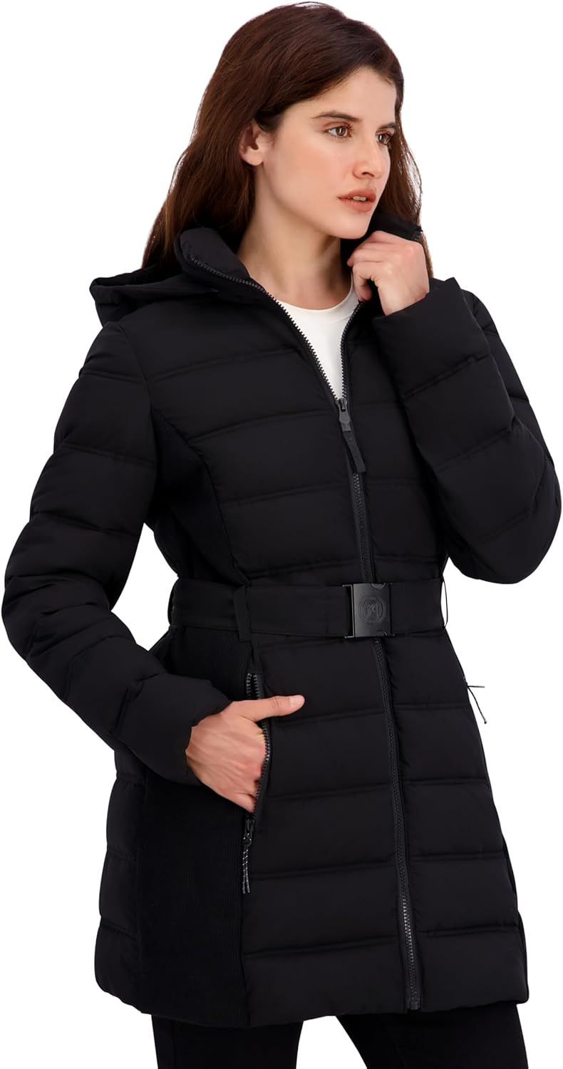 Nautica Women's Solid Lightweight Packable Puffer - Image 2