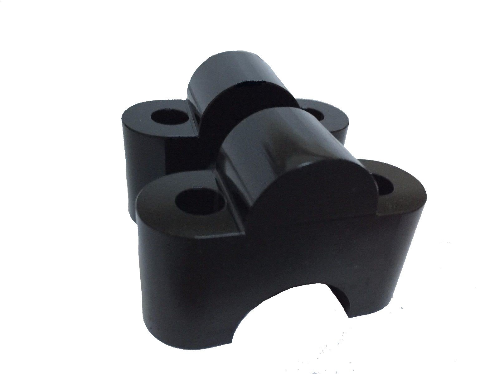 Bay4Global 25S /// Risers for Handlebar of Honda NT700V Deauville Motorcycle -25mm up - Black