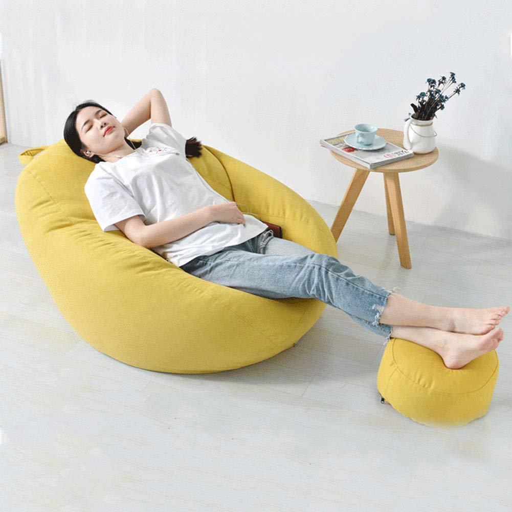 NANANA Sofabezug Lazy Sofa Sitzsack, Sitzsack Stuhl Sofabezug Lazy Lounger Bezug Abnehmbarer Lazy Sofa Sitzsack, Ohne Füllstoff, Oxford Fabric Furniture Schlafzimmer, 4 Größen,Color11,L