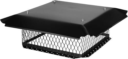 Tapa de Chimenea Multi-Flue, 17.0 in x 17.0 in x 20.32cmH, Acero Galvanizado