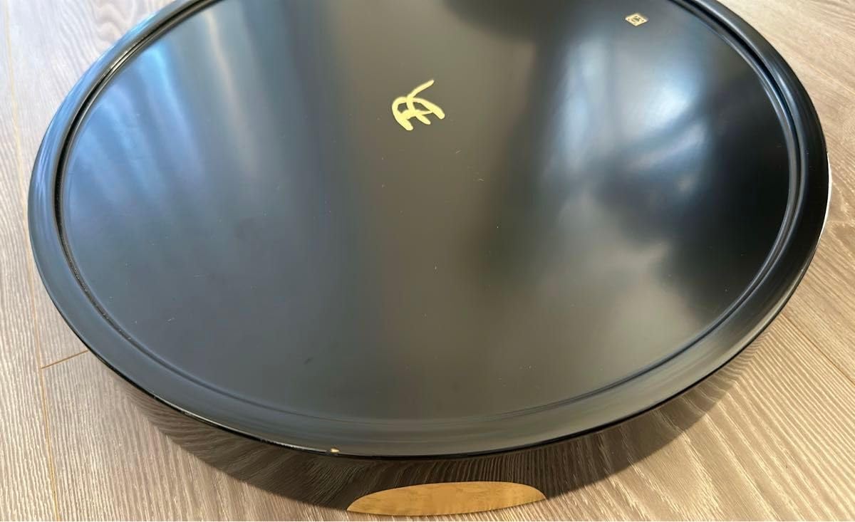 栗拭漆我谷盆 353mm×250mm×24mm 折敷 トレー №9024 折敷