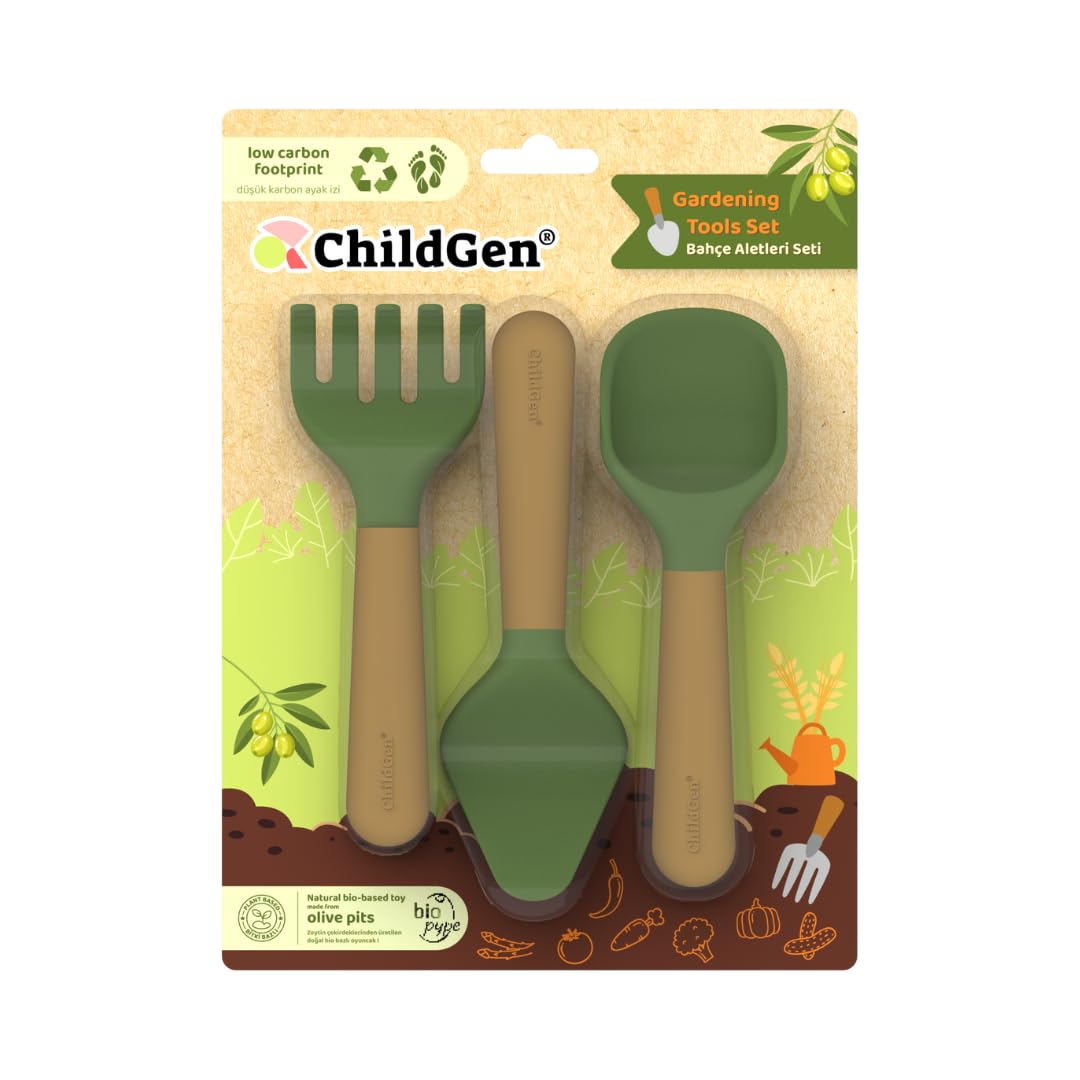 ChildGen Gardening Tools Set, Mini Tools for Shaping Play Sand & Sensory Play, Creative Outdoor & Indoor Fun for Kids