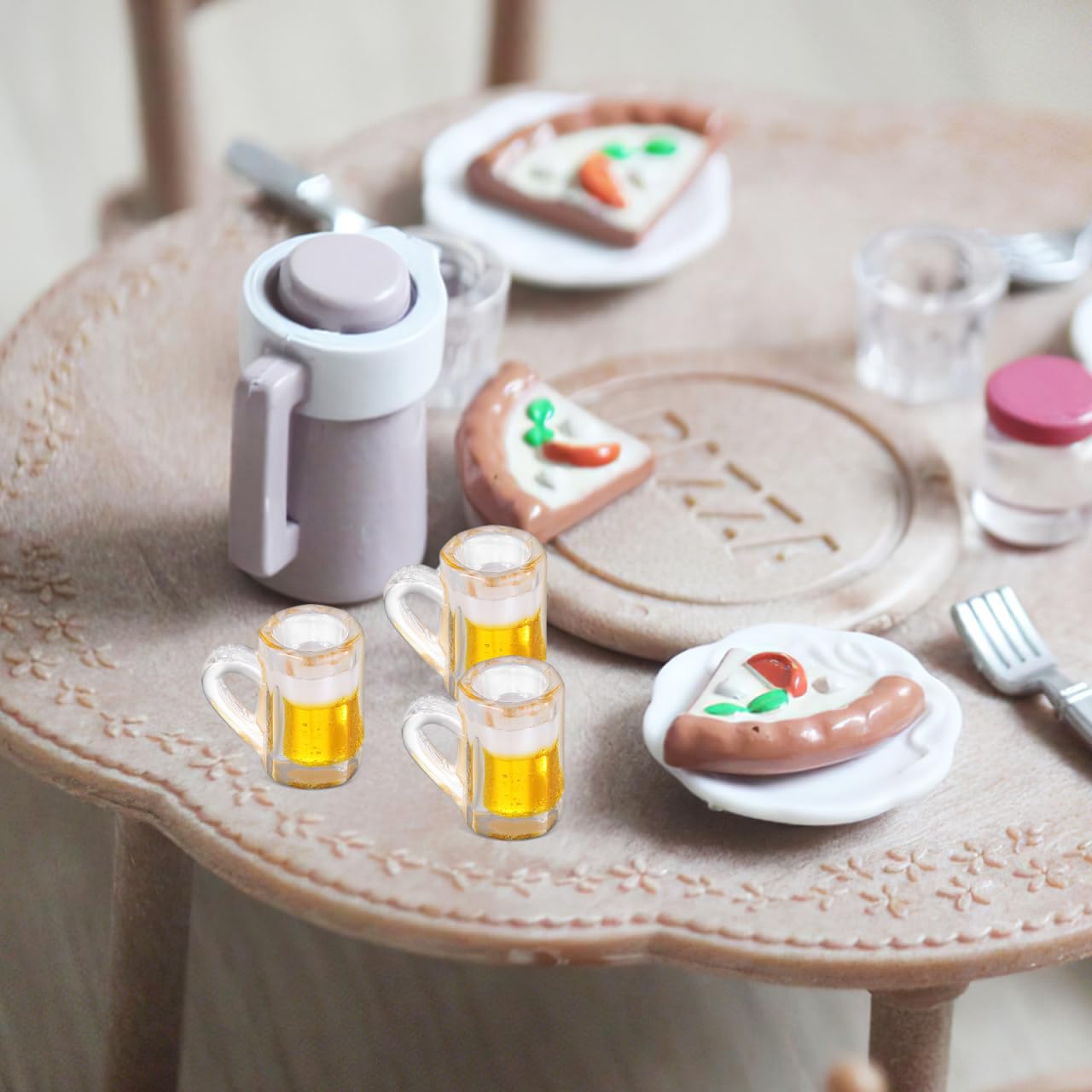Toddmomy Accessoires pour la maison - 100 pièces - Mini tasse à shot - Modèle de collection - Accessoire miniature - Micro tasses à bière pour décoration de petite maison - Verres en plastique -