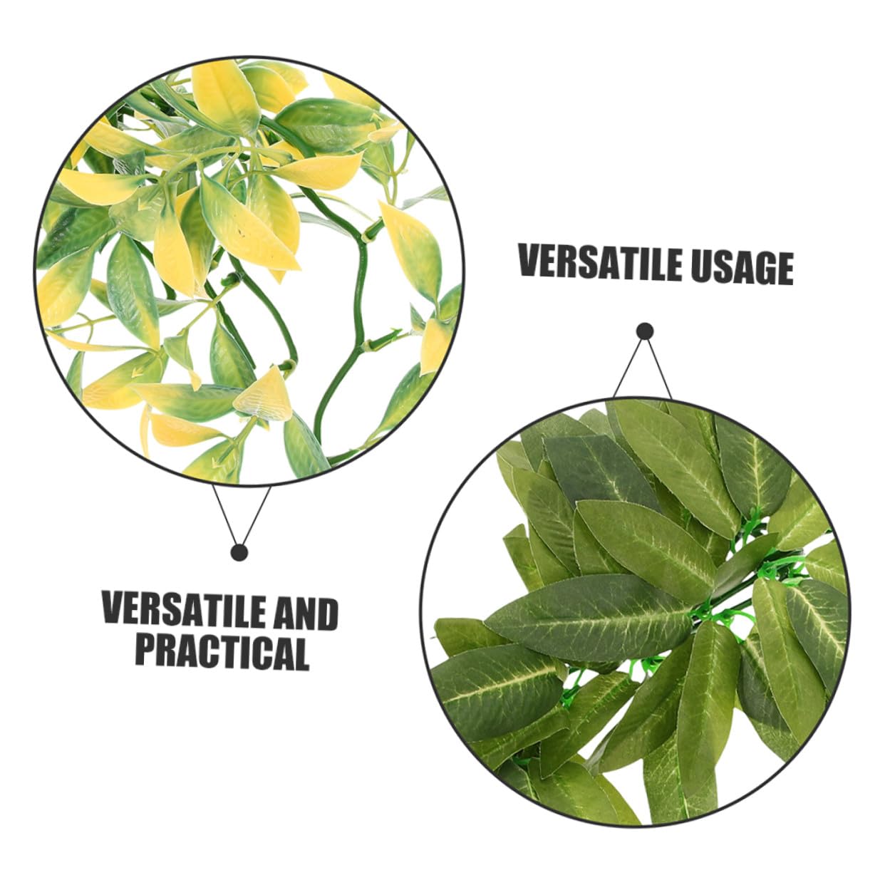 Toyvian 6piezas Decoración de Plantas para Reptiles para Terrarios Enredaderas Artificiales de Plástico para Decorar Terrarios de Serpientes Plantas Colgantes para Cajas de Reptiles