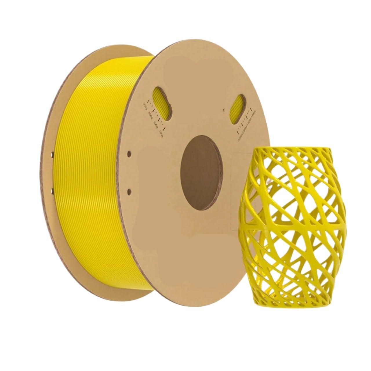 Filamento para Impresoras 3D Filamento PETG 1,75 mm Alta velocidad 30-600 mm/s kg/carrete Precisión ± 0,03 for impresora 3D K1 Max(Yellow)