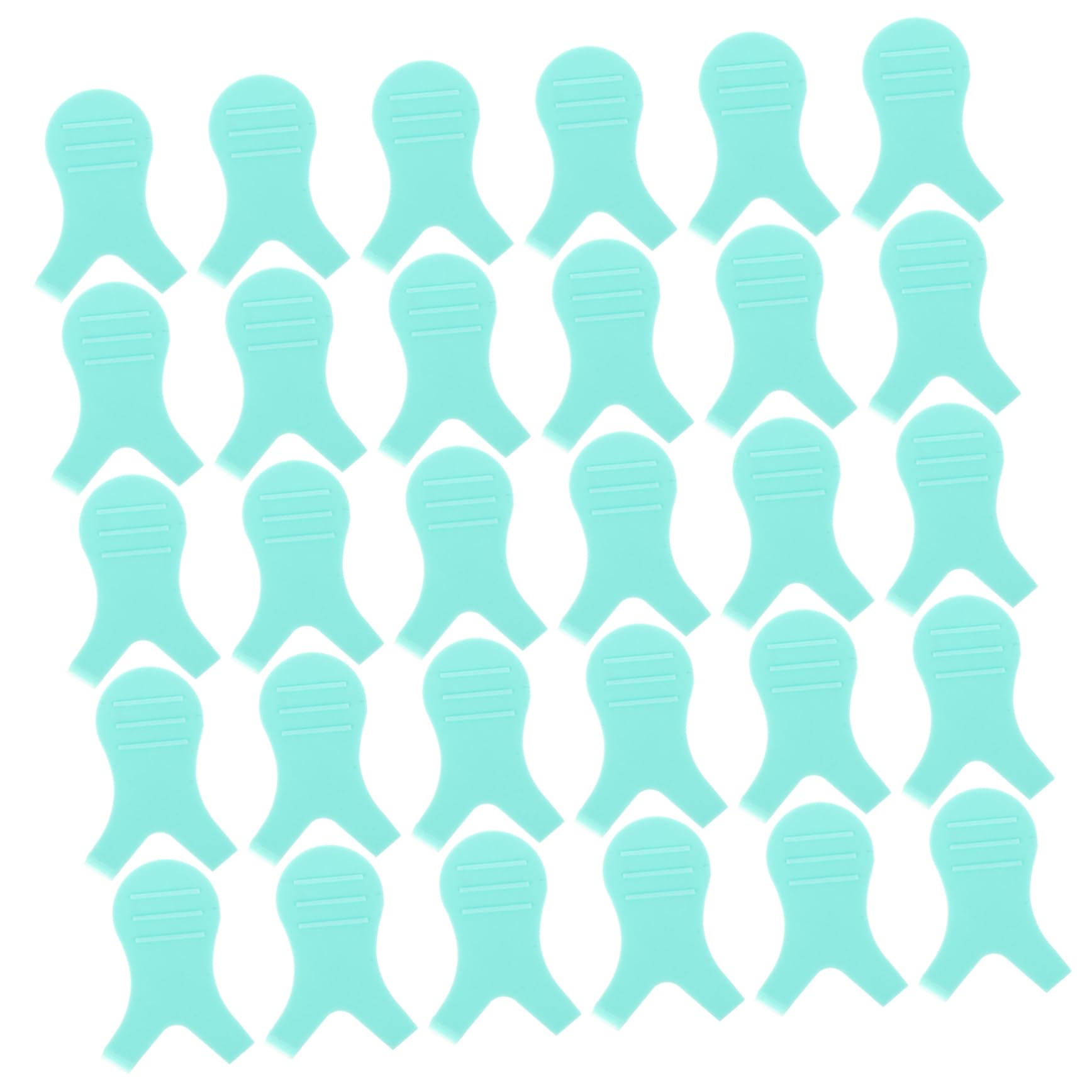 Healeved Silicone Grafted Eyelash Brush Set 30pcs Lash Perming Tools Y-shape Brush for Natural Lashes Safe Comfortable Handle Ideal for Women Girls