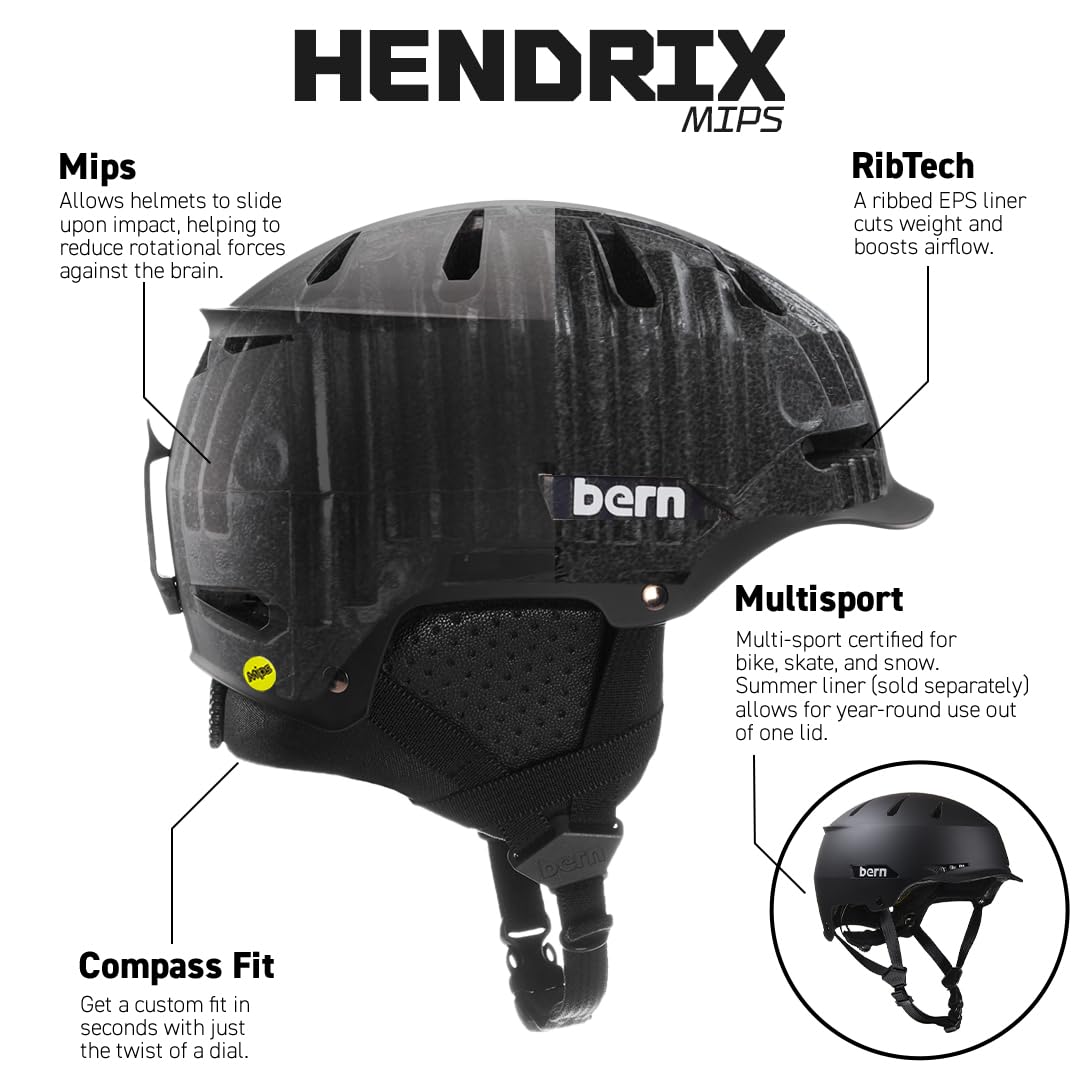 Bern Hendrix MIPS Helm 2025 Matte Grey, L