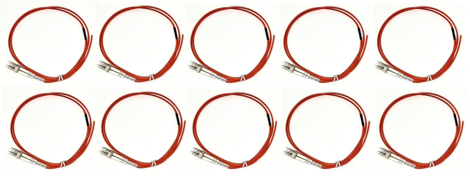 Ultra Spec Cables Fibra óptica Pigtail LC Multimodo Duplex 1M (62.5/125) 2.0mm (paquete de 10)
