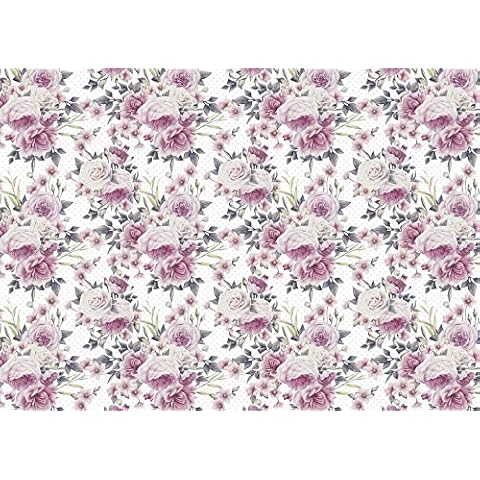 Papel Decorativo PAPERSFORYOU Dots & Flowers Cover