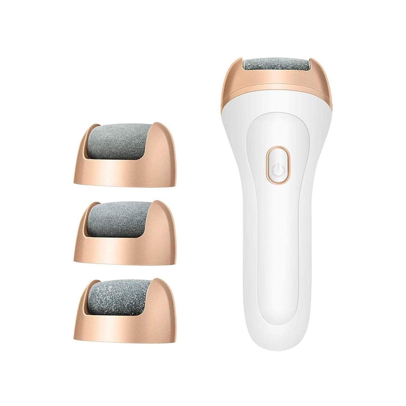 Removedor de Callos de pie eléctrico, Herramientas de pedicura de Lima de pie electrónica portátil, Herramientas de pedicura con 3 Rodillos y Herramienta de Cuidado de pie Recargable por USB