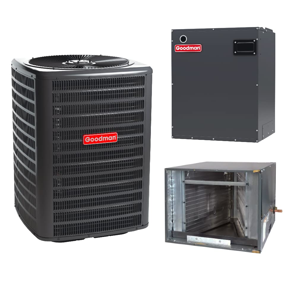 Amazon.com: Goodman 2 Ton 16 SEER Split-Systems Horizontal ac - GSX16S241,  CHPF3636B6, GM9C960603BN, TXV-30 with New 9 Speed 80 AFUE 80000 BTU furnace  : Home u0026 Kitchen