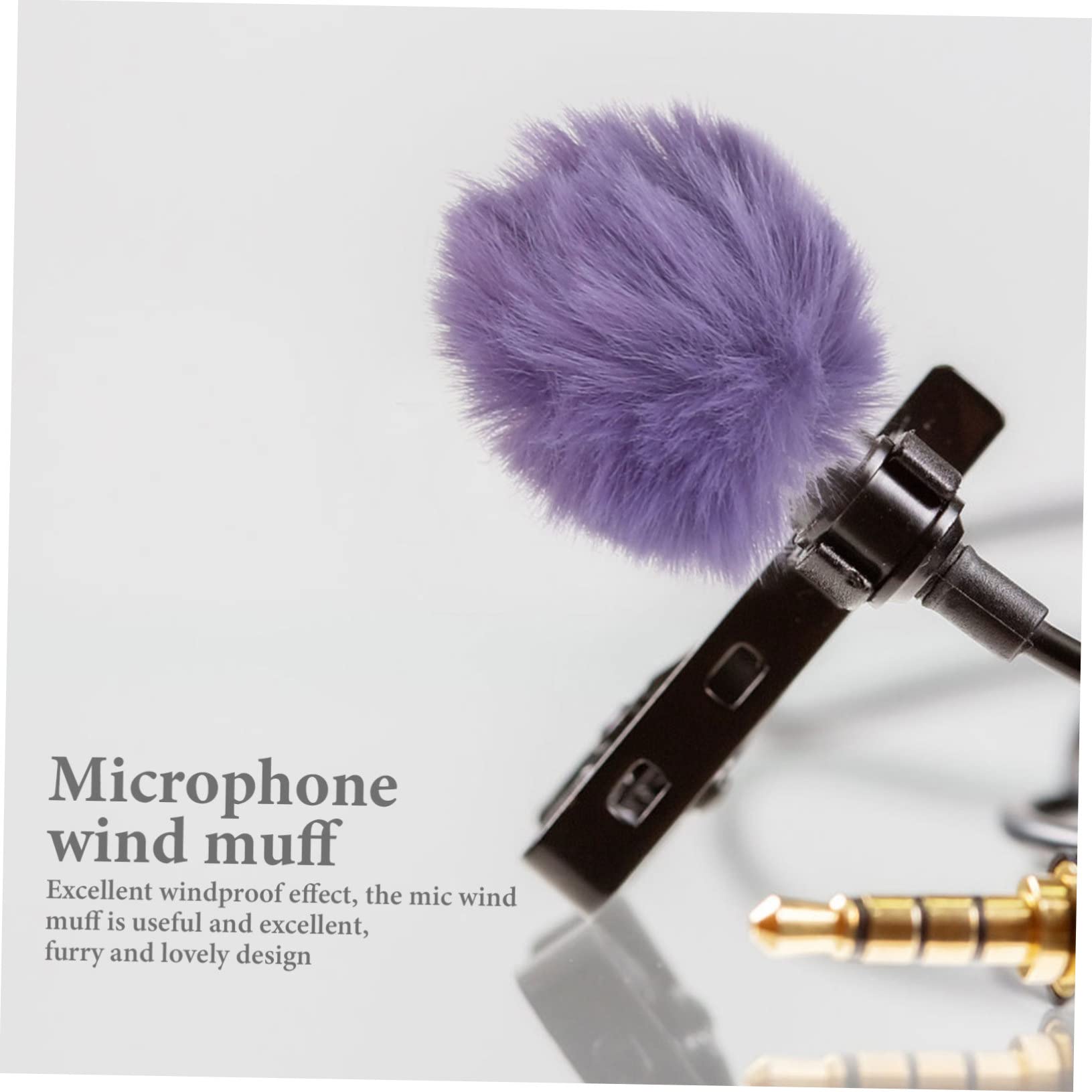 jojofuny 50pièces Bonnette Anti-vent Pour Microphone Cravate Fausse Du Bruit Couleur Variée Idéale Pour Utilisation Intérieure Et Extérieure