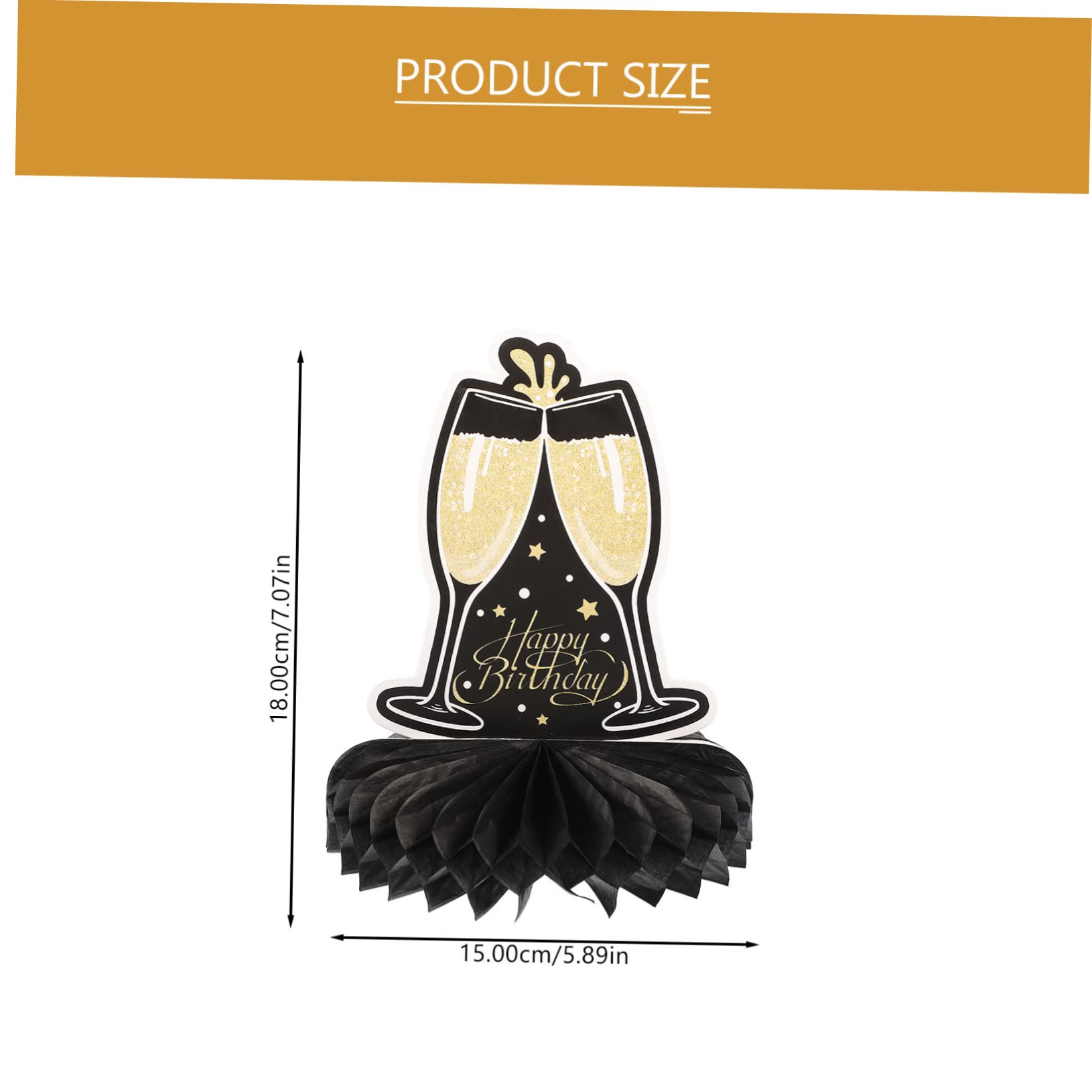 Cabilock 9pcs Birthday Honeycomb Decoration Party Supply Birthday Adornment Paper Honeycomb Birthday Decorations Honeycomb Standing Decor Party Scene Decor Birthday Party Decor