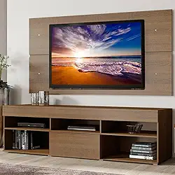 Rack com Painel Sobreposto para TV até 65 Polegadas Madesa Everest - Rustic