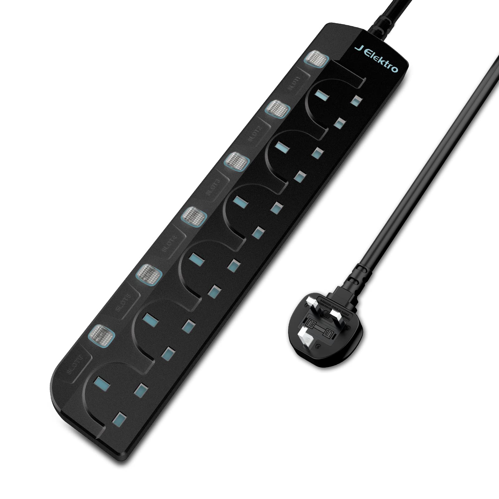Buy Extension Cord, J Elektro 6 Gang Extension Socket Power Strip with