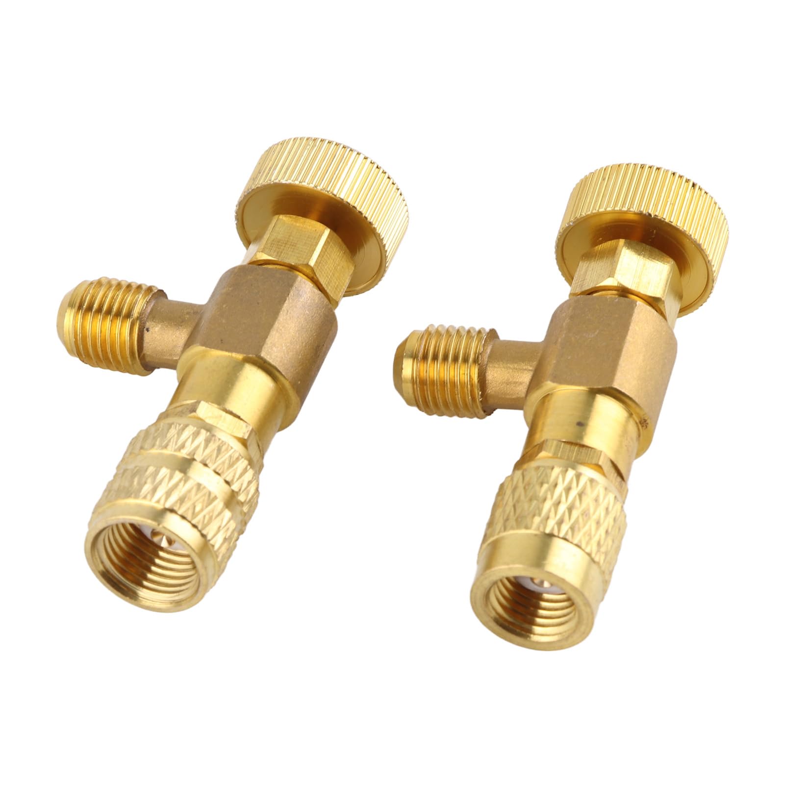 Adattatore di Sicurezza per Refrigerante R22 R410A /4" SAE Valvola Liquida per Ricarica Condizionata Compatibile con Sistemi di Condizionamento E Manutenzione Strumenti per Fluido Refrigerante