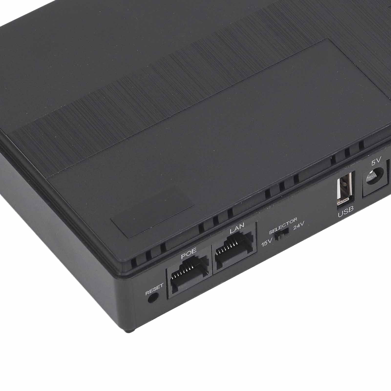 Mini UPS Batterie de Secours, 10400mAh 18Wh Alimentation sans Interruption avec DC 12V 9V 5V 2A Sortie pour Routeur sans Fil, Modem, Lumière LED, Caméra de sécurité, Smartphone