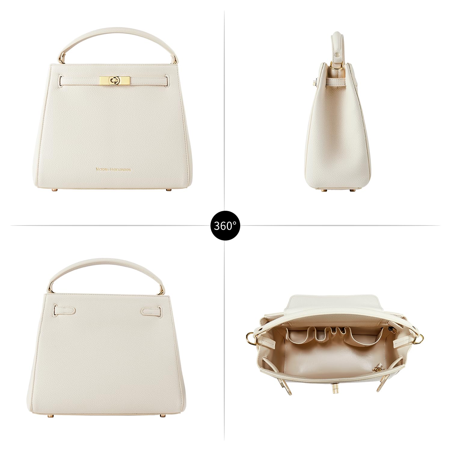 VICTORIA HYDE Handbags for Women, Women's Satchel Handbags (White)