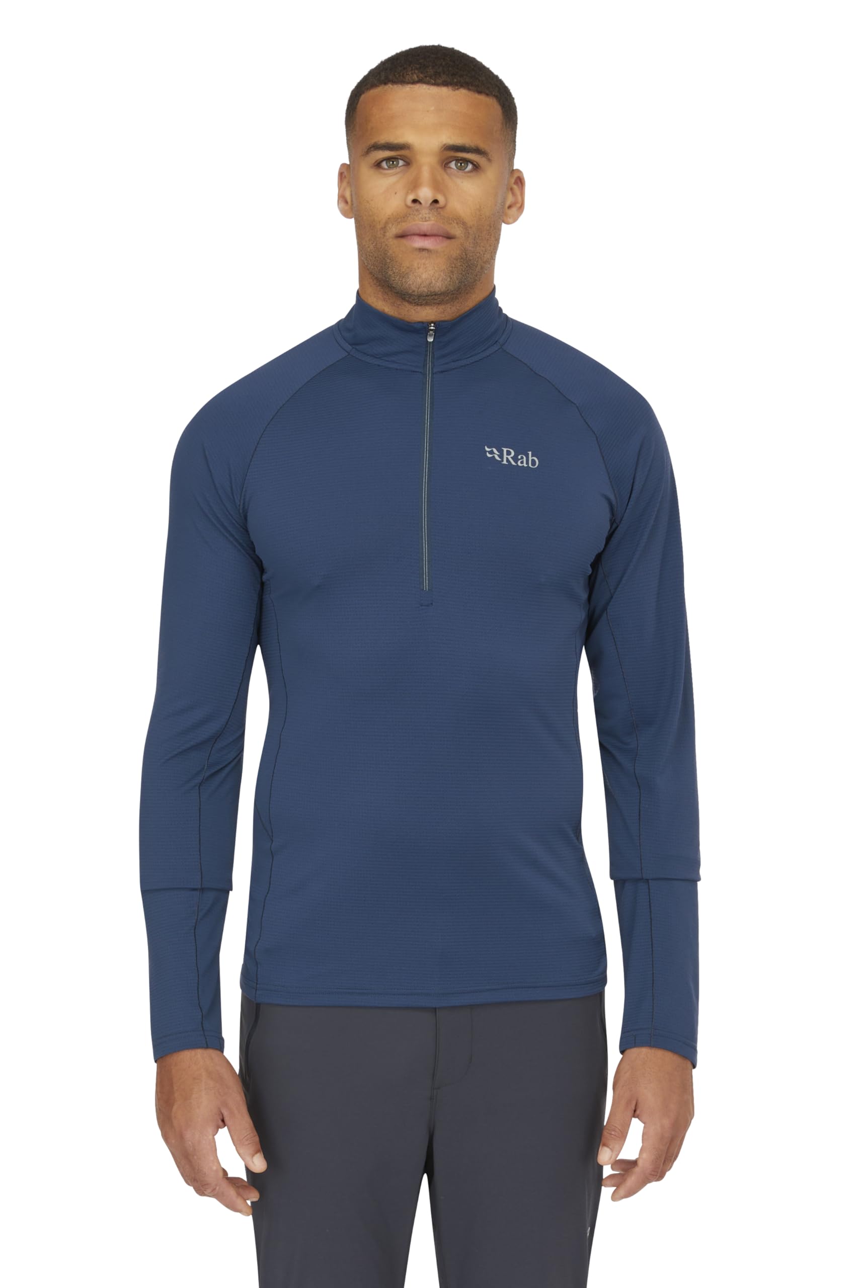 Rab Sonic LS Zip - Camiseta ligera y transpirable de manga larga para hombre para trail running y senderismo