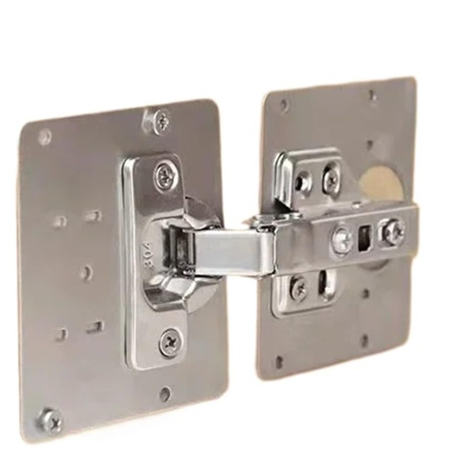 Kdhcvkz 8-Piece Set 1/4/8/10/20Pcs Stainless Steel Cabinet Hinge Door Hinge(8-Piece Set)