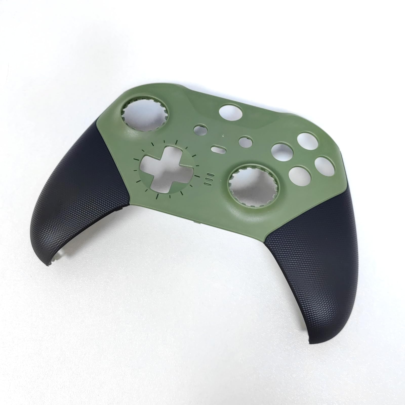 Hzxkqmil Coque de Remplacement Boîtier Avant et Arrière Étui de Couvercle Personnalisée Accessoires pour Xbox Manette Elite Series 2, Vert Armée + Noir