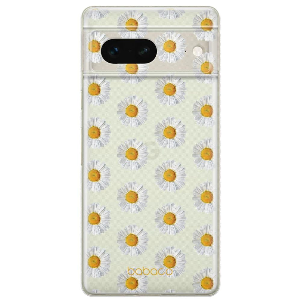 BABACO Custodia Google Pixel 7 Flowers 008 – Cover TPU Originale Ufficiale, Design Floreale Unico, Protezione Antiurto E Bordi Rialzati - 2